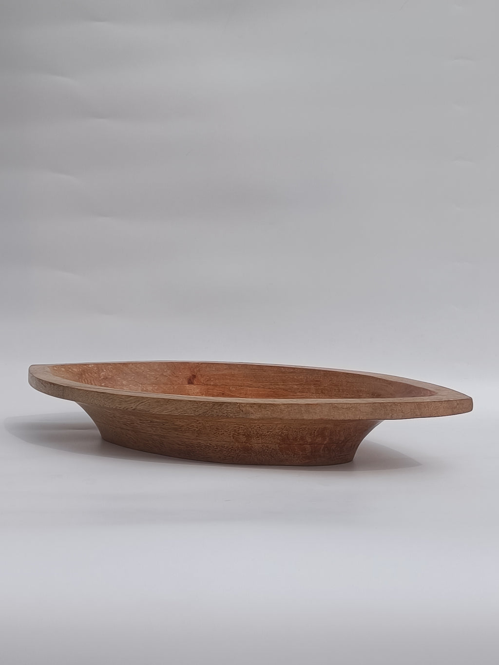 Handcrafted Wooden Leaf-Shaped Platter – Rustic Serveware for Dining & Décor