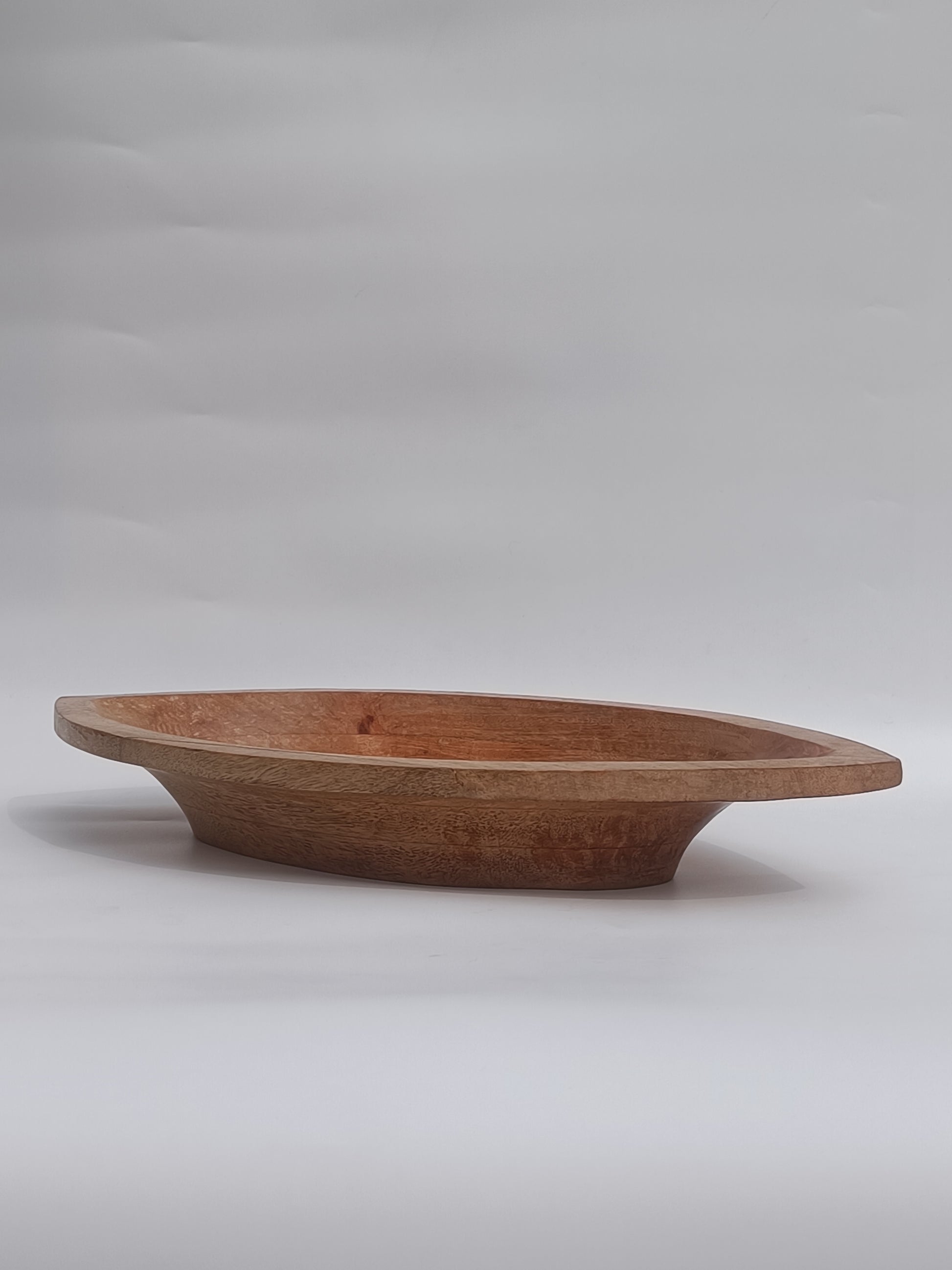Handcrafted Wooden Leaf-Shaped Platter – Rustic Serveware for Dining & Décor
