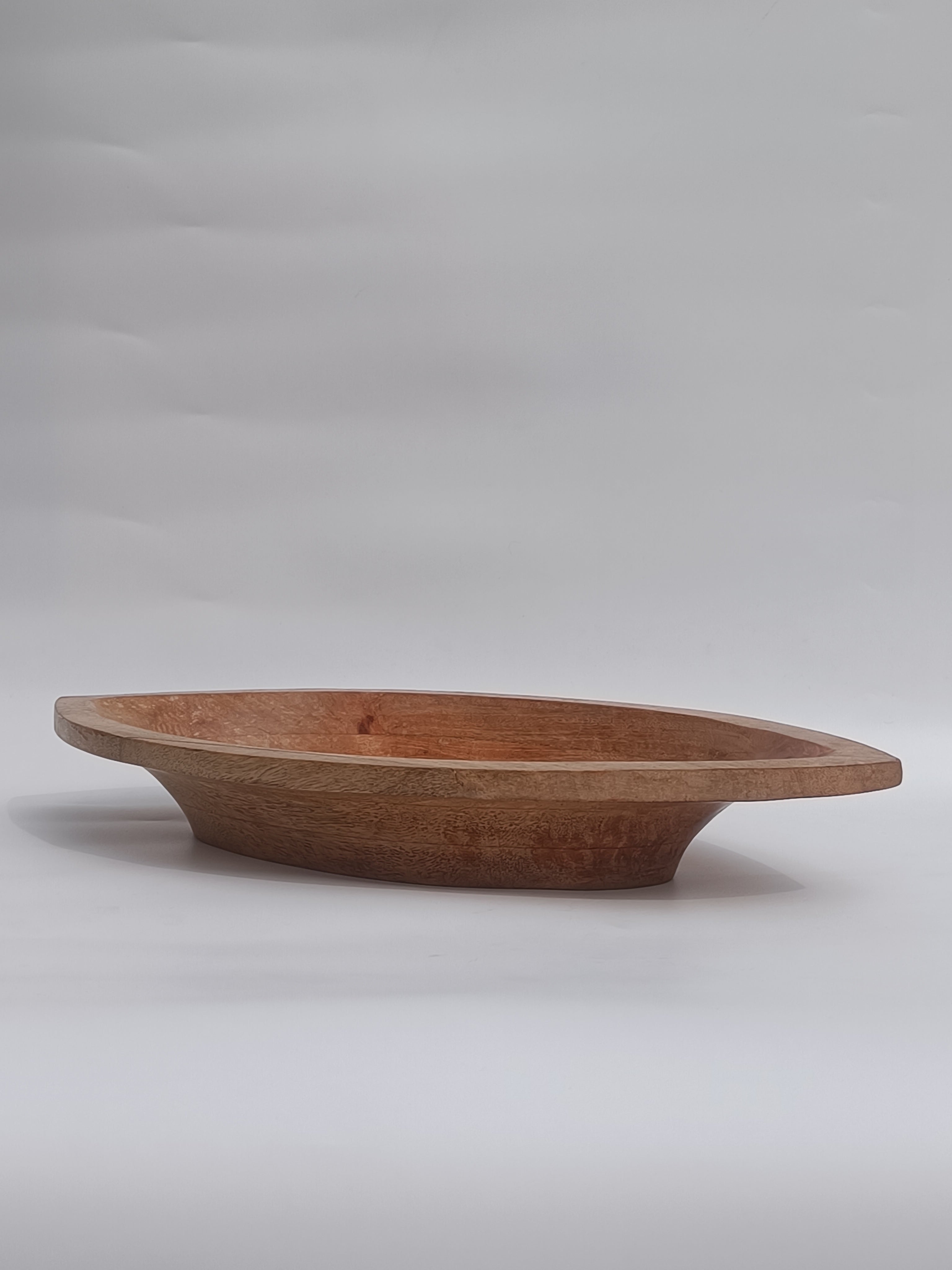 Wooden Leaf-Shaped Platter