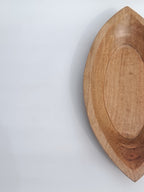 Wooden Leaf-Shaped Platter