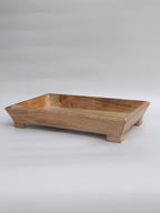 Elevated Rectangular Wooden Tray