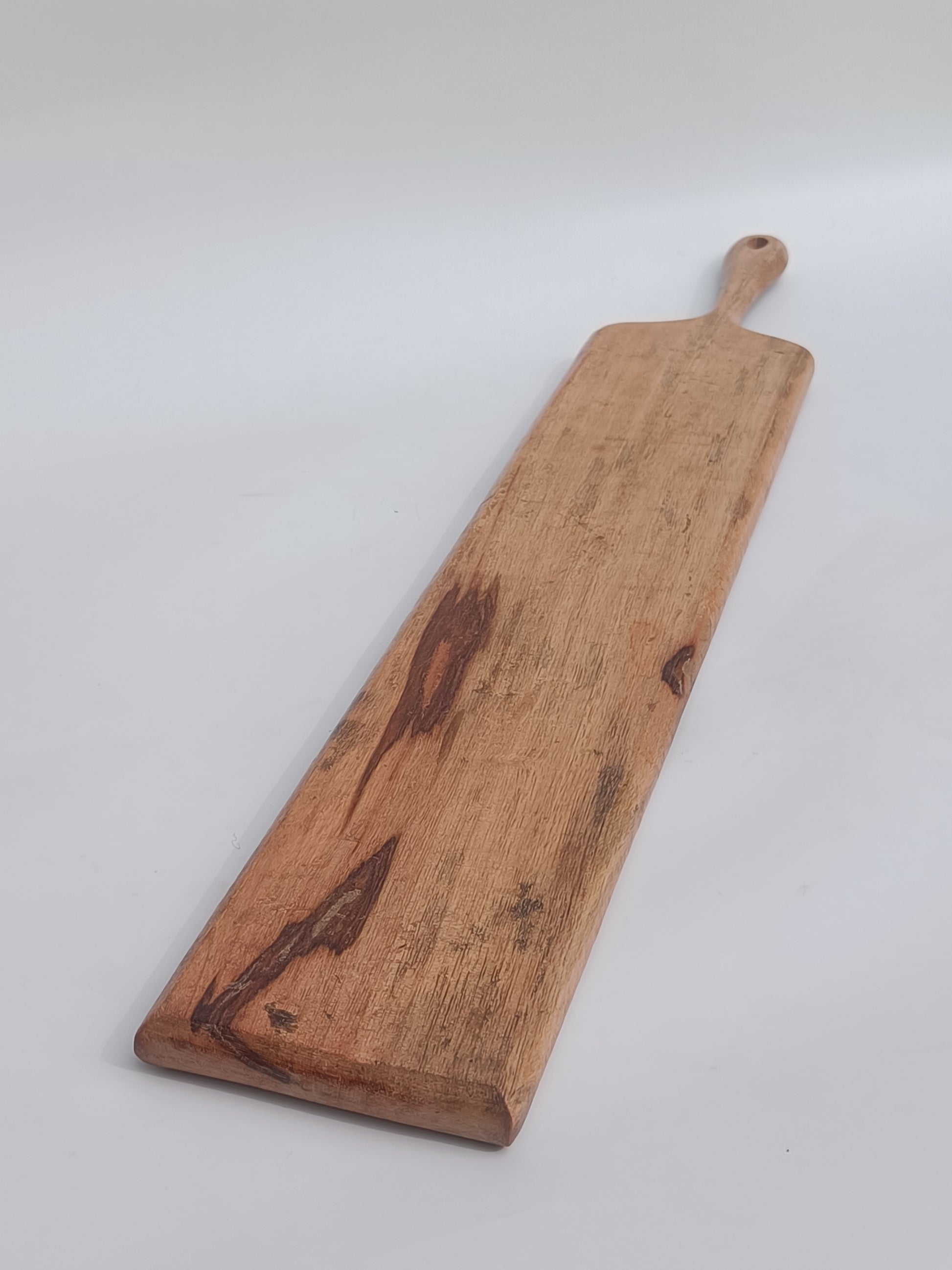 Handcrafted Wooden Charcuterie & Serving Board – Long Paddle Design