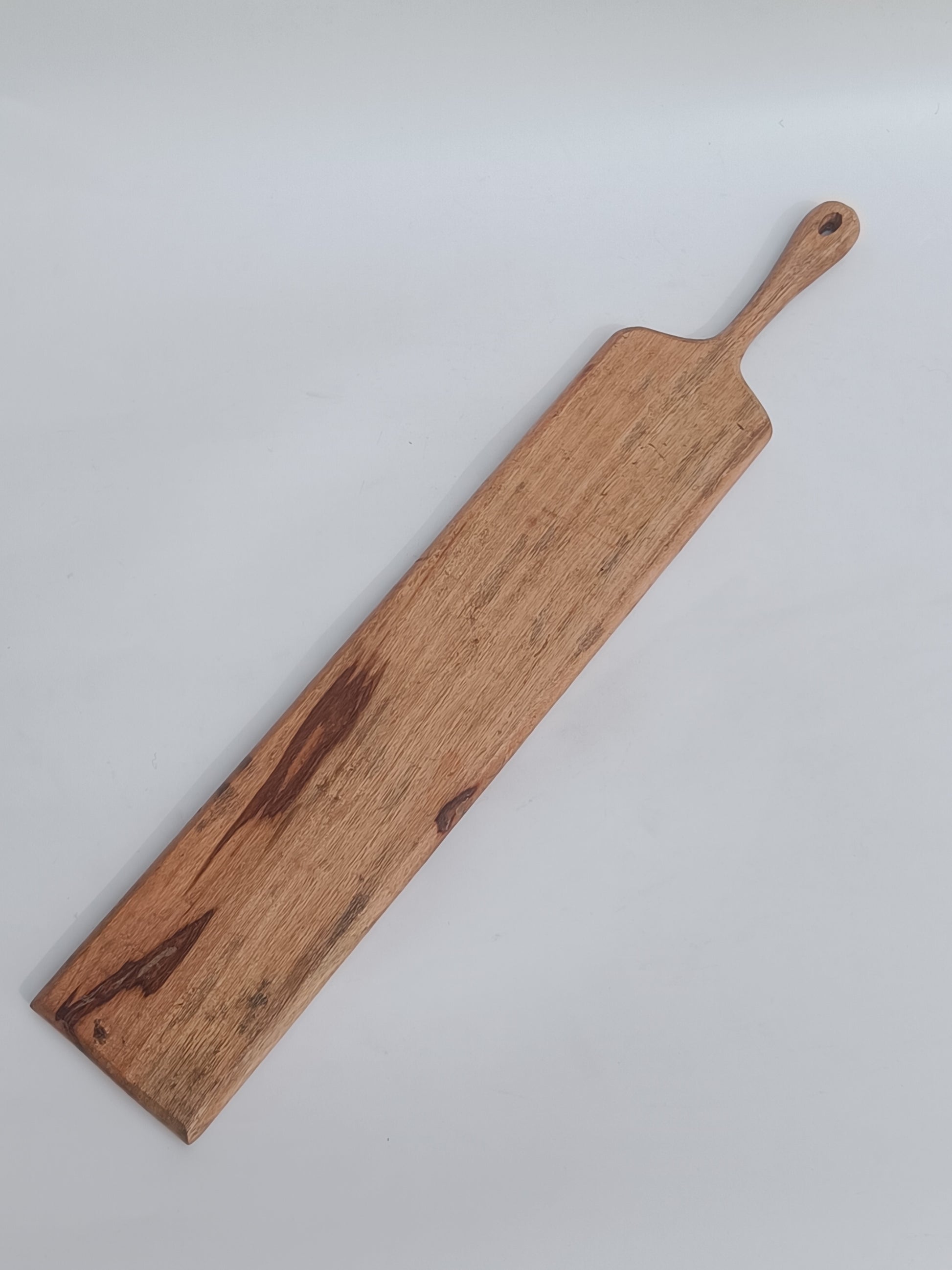 Handcrafted Wooden Charcuterie & Serving Board – Long Paddle Design