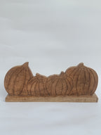 Wooden Pumpkin Silhouette