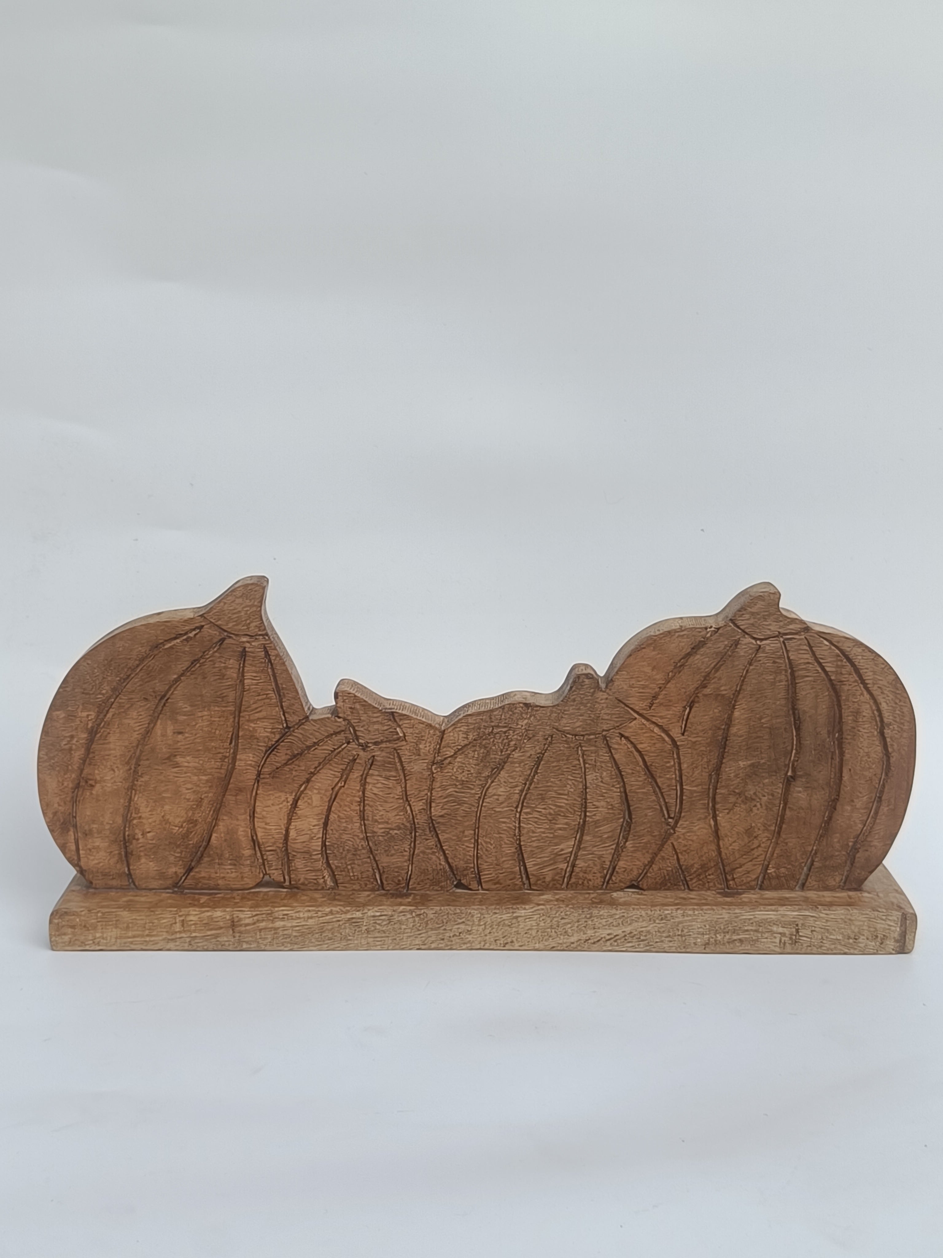 Wooden Pumpkin Silhouette