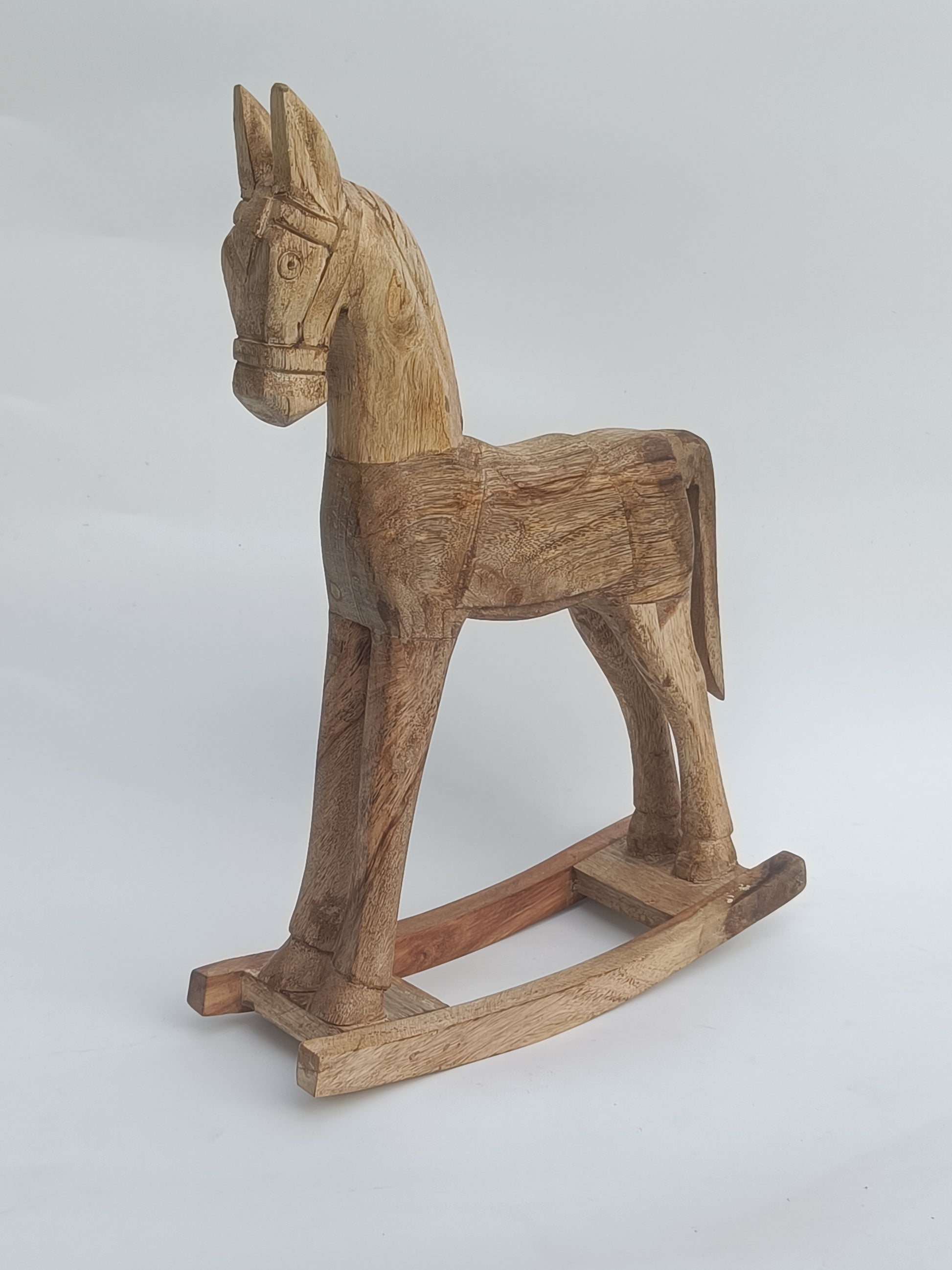 Handcrafted Wooden Rocking Horse – Vintage-Inspired Home Décor