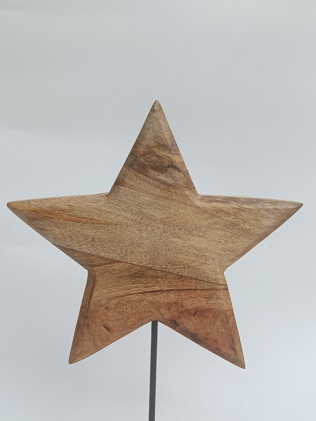 Rustic Wooden Star on Stand – Handcrafted Home Accent