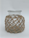 Coastal Charm Jute-Wrapped Glass Jar