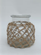 Coastal Charm Jute-Wrapped Glass Jar