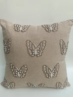 Pearl Butterfly Embroidered Cushion