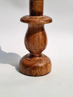 Classic Curved Wooden Candle Holder