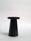 Matte Black Metal Pedestal Stand – Minimalist Decorative Riser