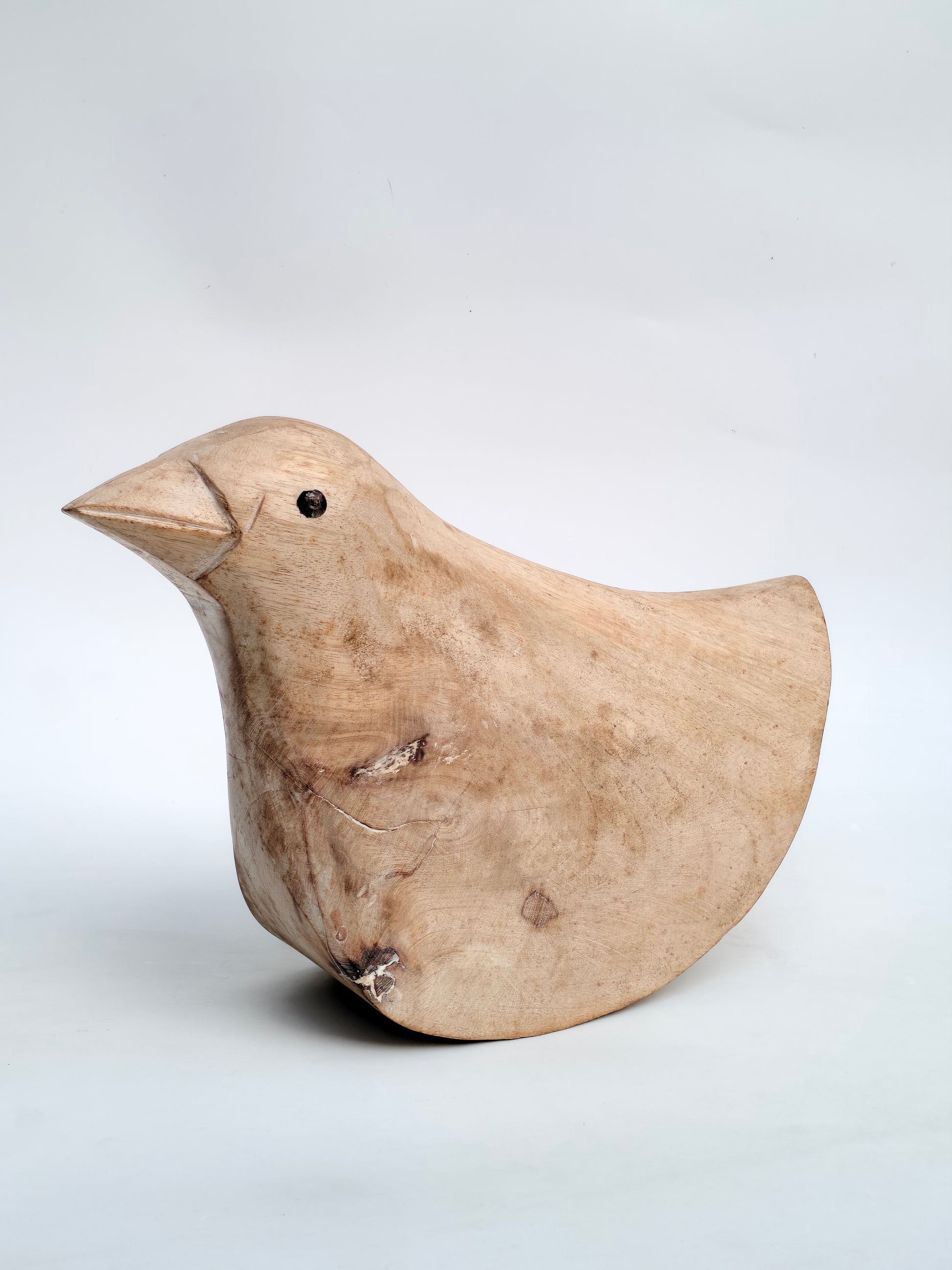 Handcrafted Wooden Bird Sculpture