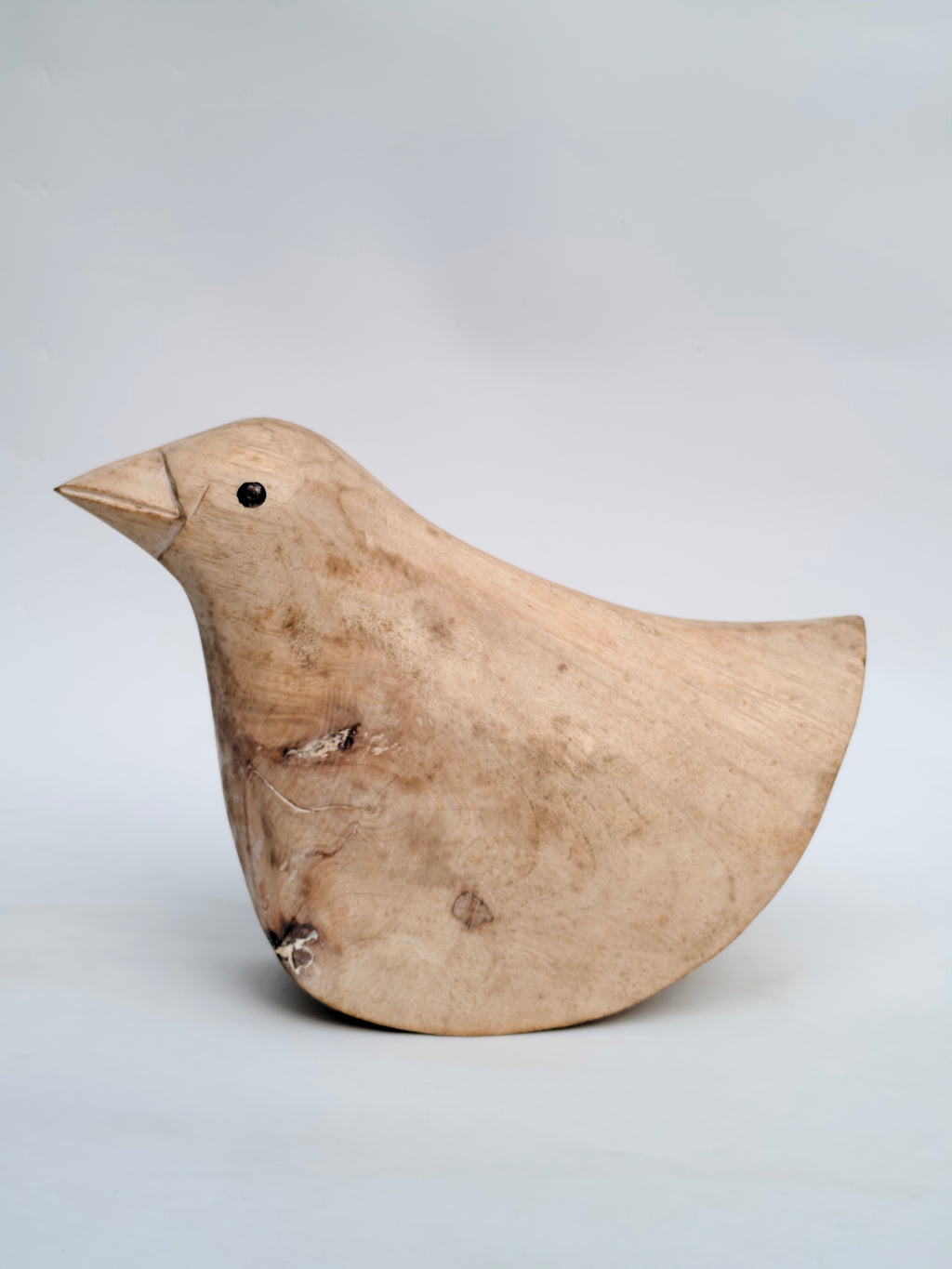 Handcrafted Wooden Bird Sculpture