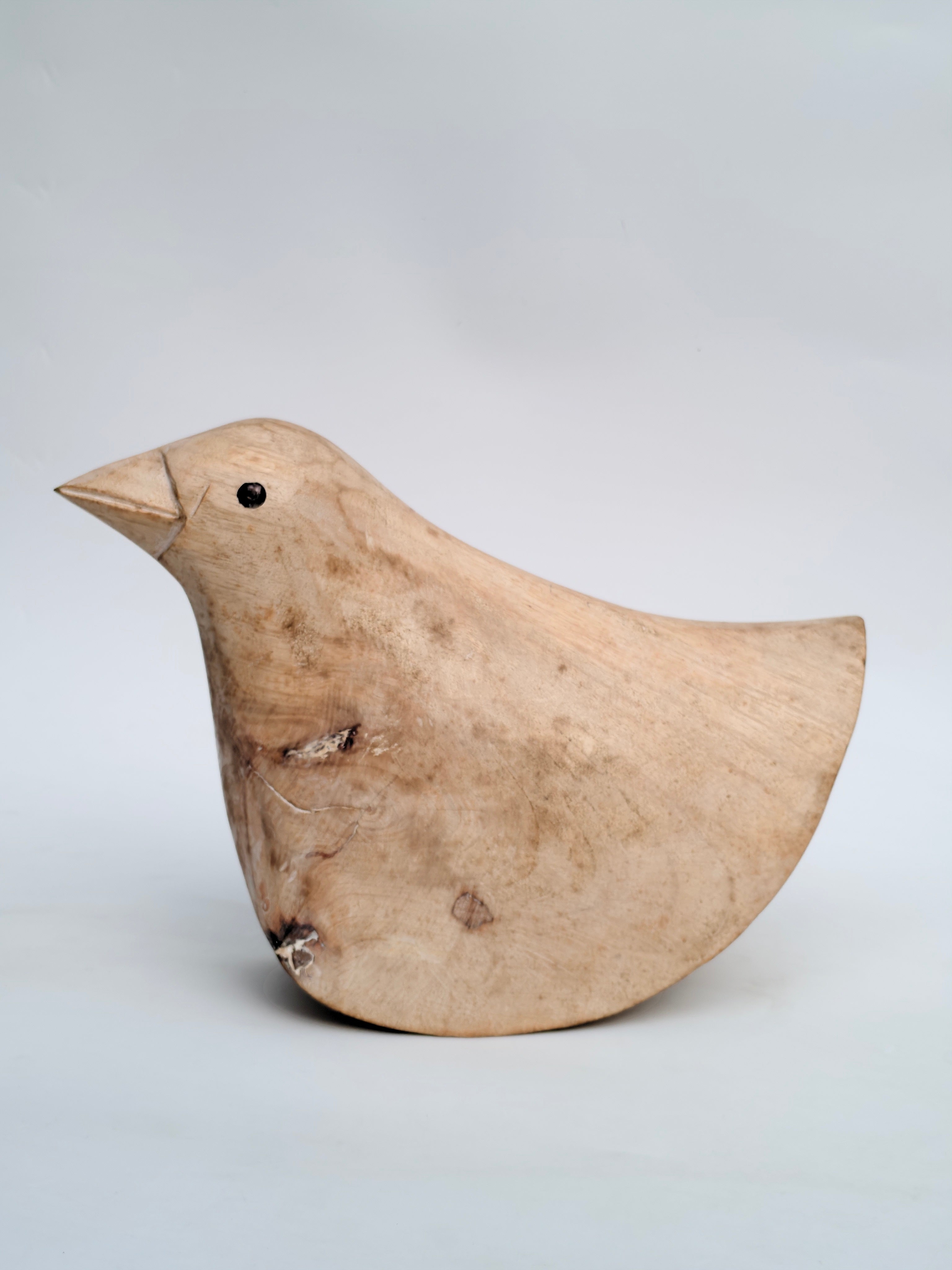 Wooden Bird Sculpture