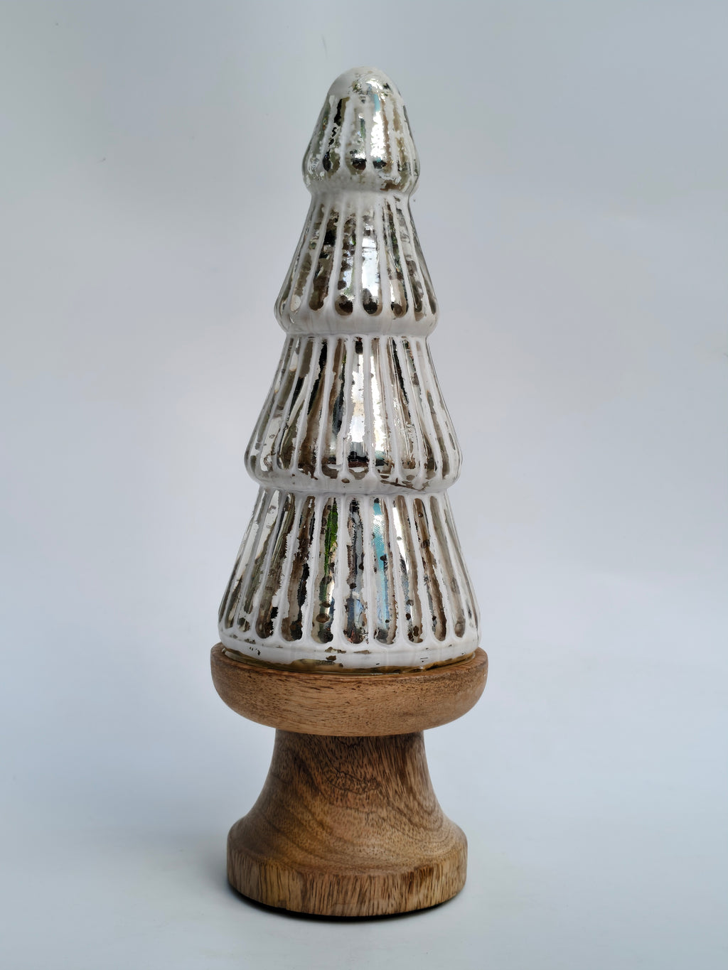 Shimmering Mercury Glass Style Christmas Tree