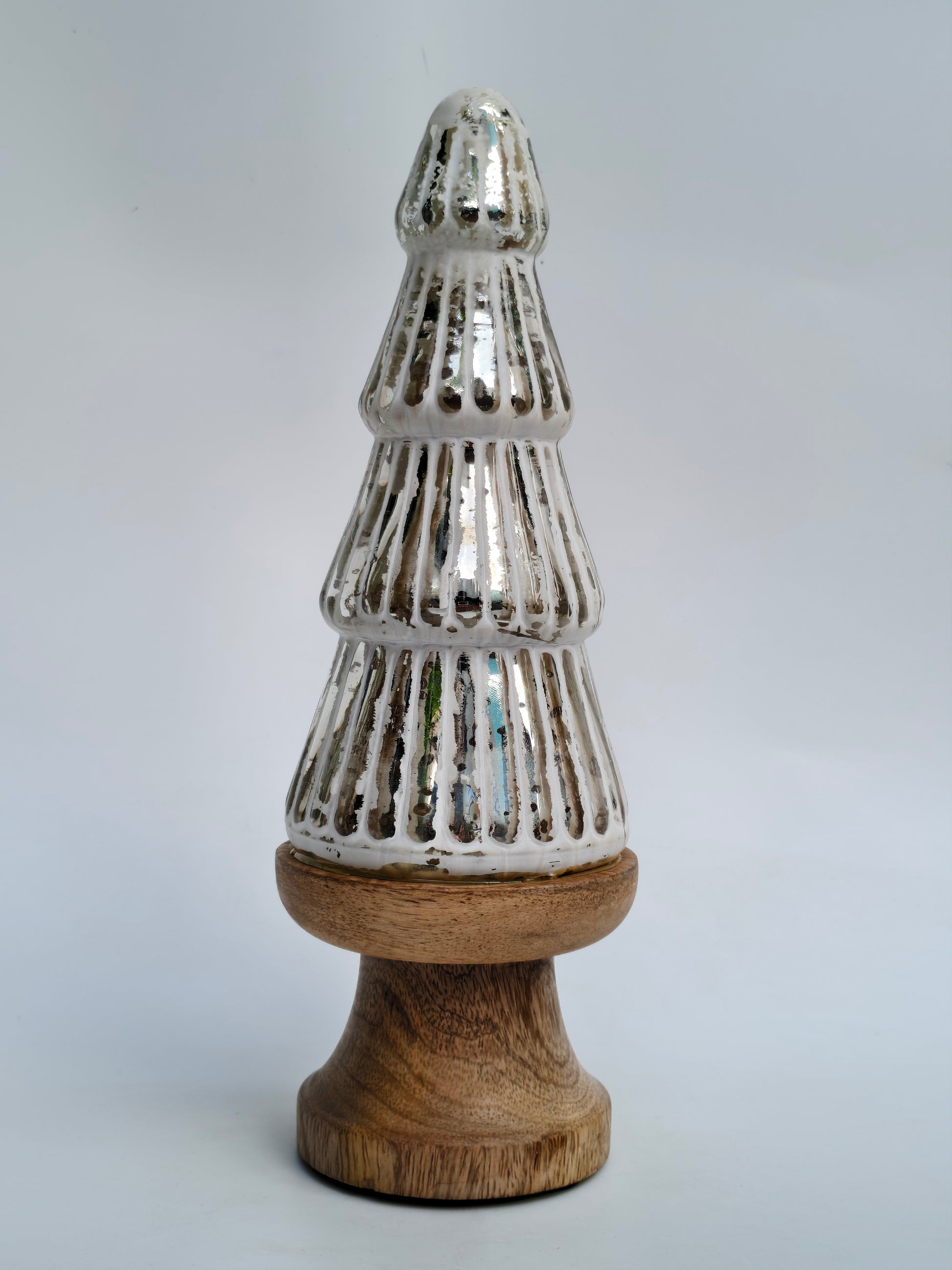 Shimmering Mercury Glass Style Christmas Tree