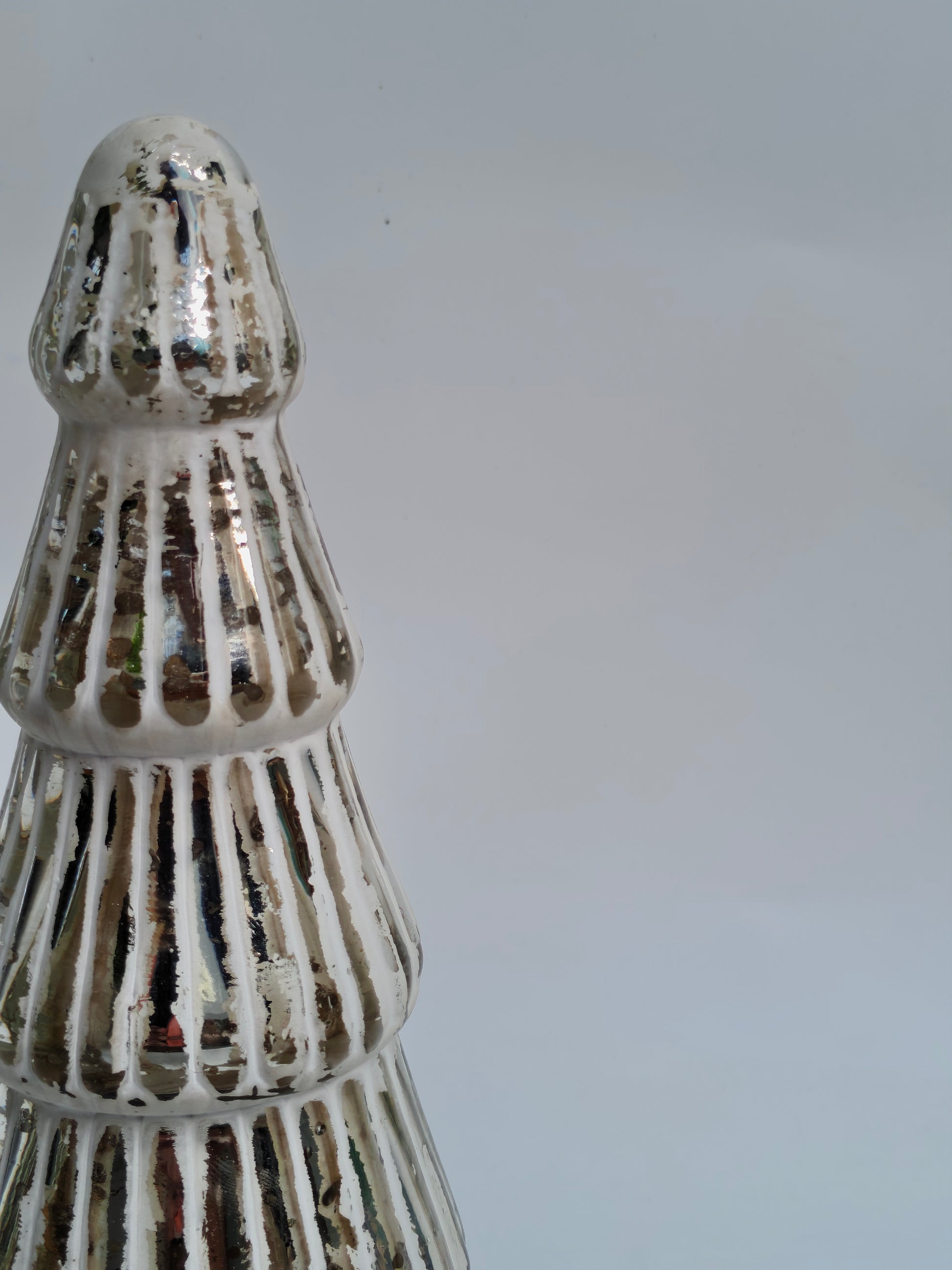 Shimmering Mercury Glass Style Christmas Tree