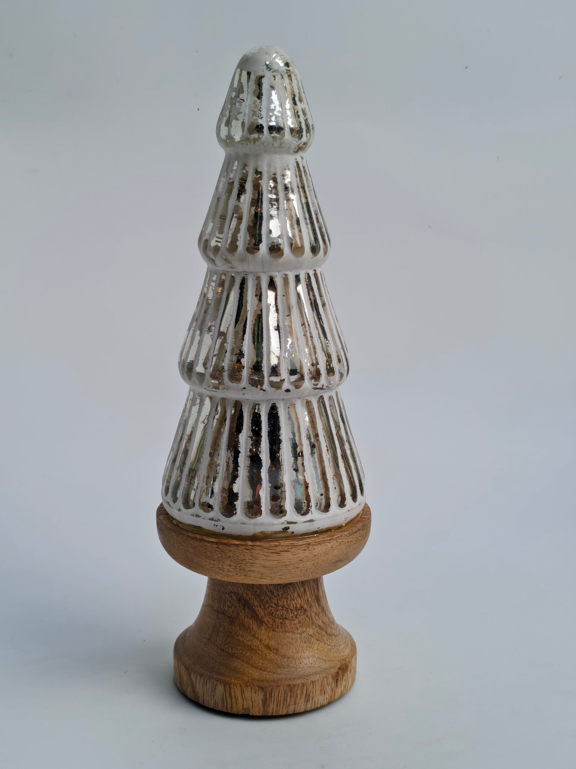 Shimmering Mercury Glass Style Christmas Tree