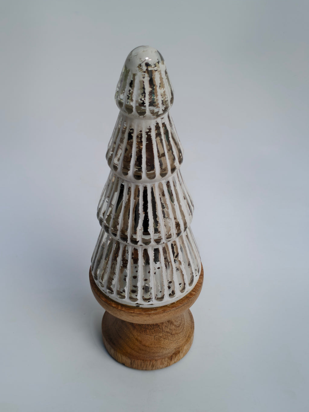 Shimmering Mercury Glass Style Christmas Tree