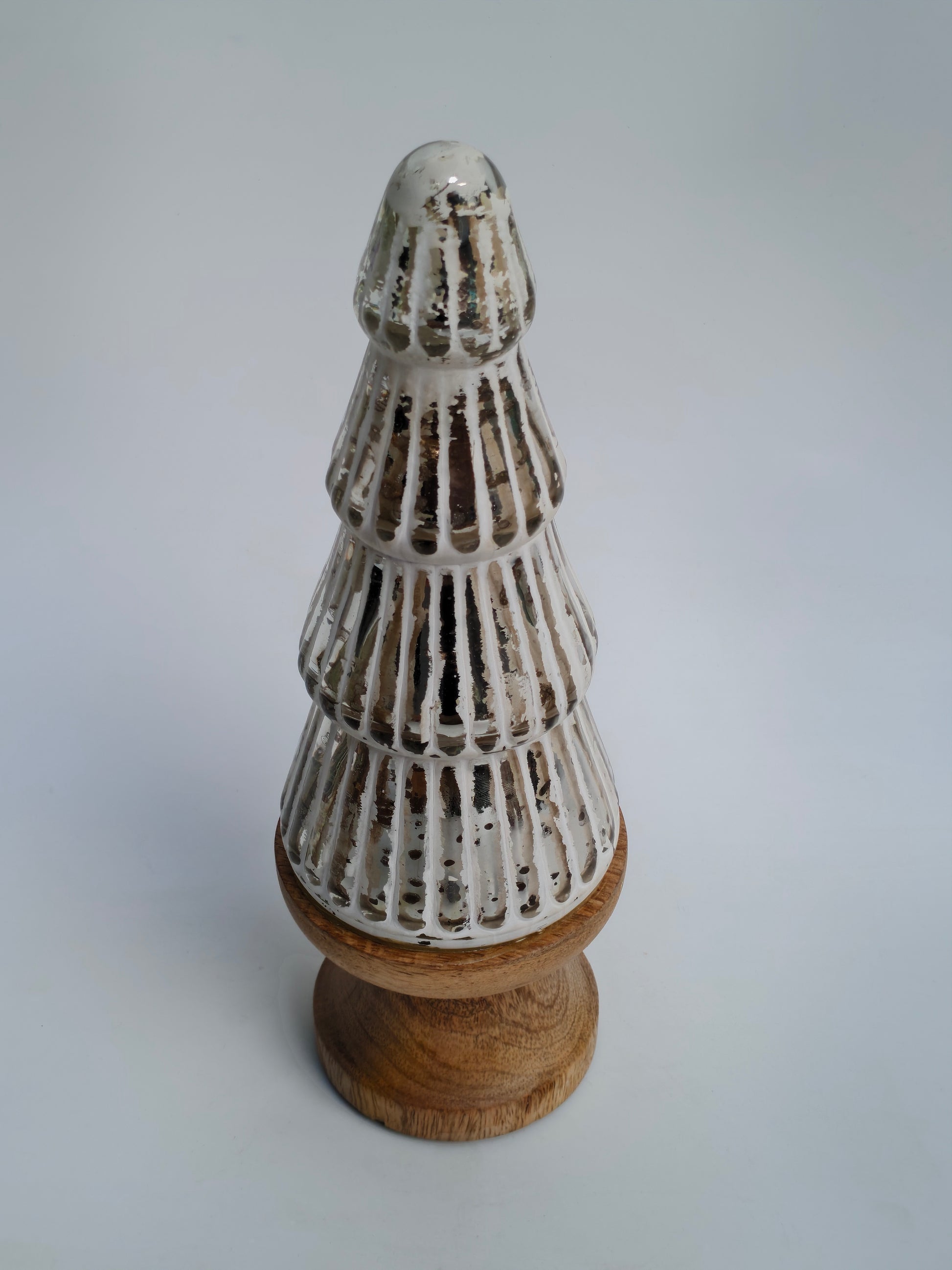 Shimmering Mercury Glass Style Christmas Tree