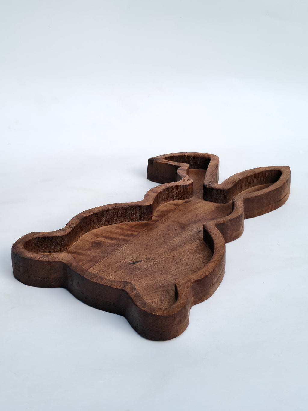 Handcrafted Wooden Rabbit Serving Tray / Platter