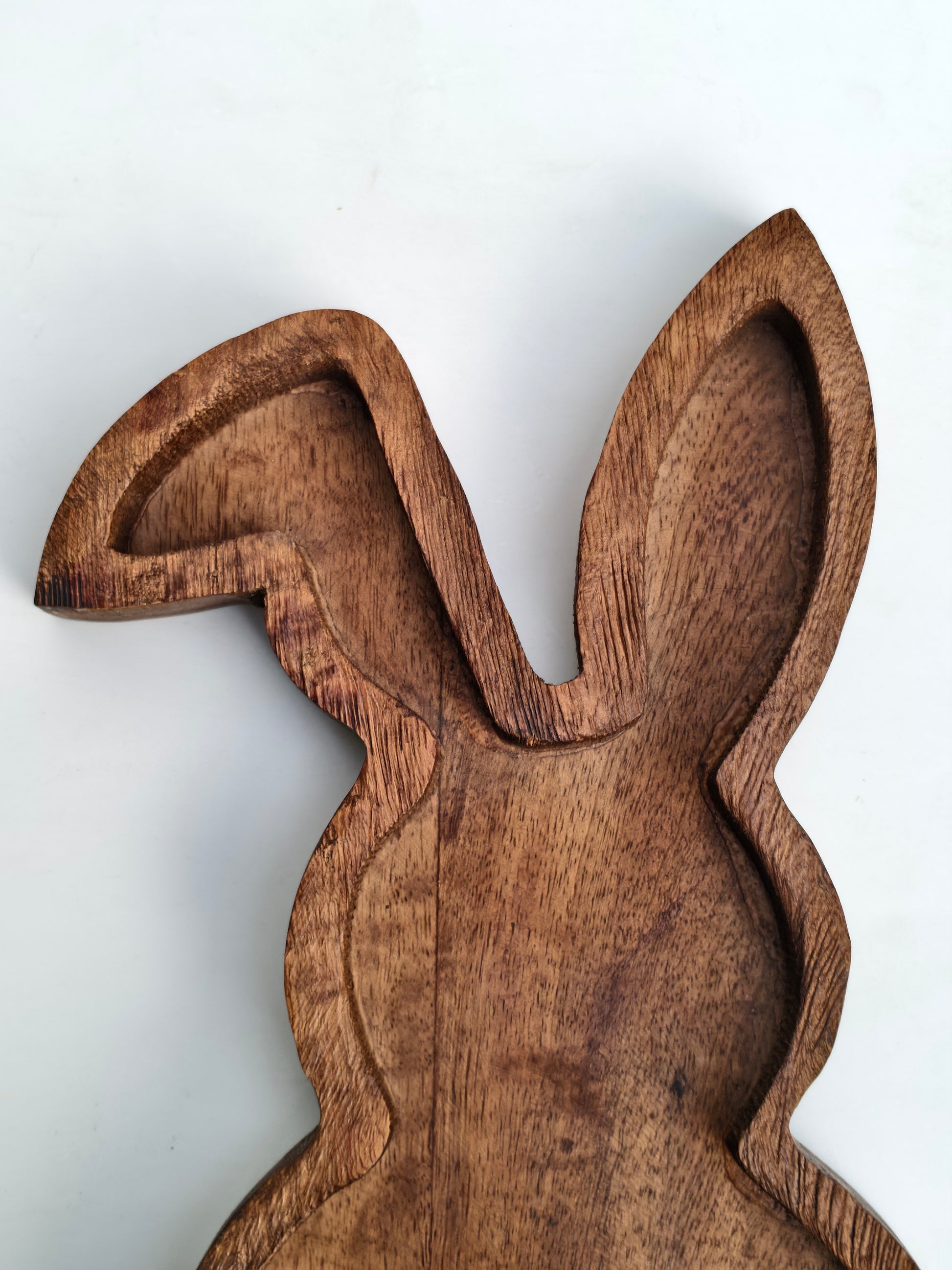 Handcrafted Wooden Rabbit Serving Tray / Platter