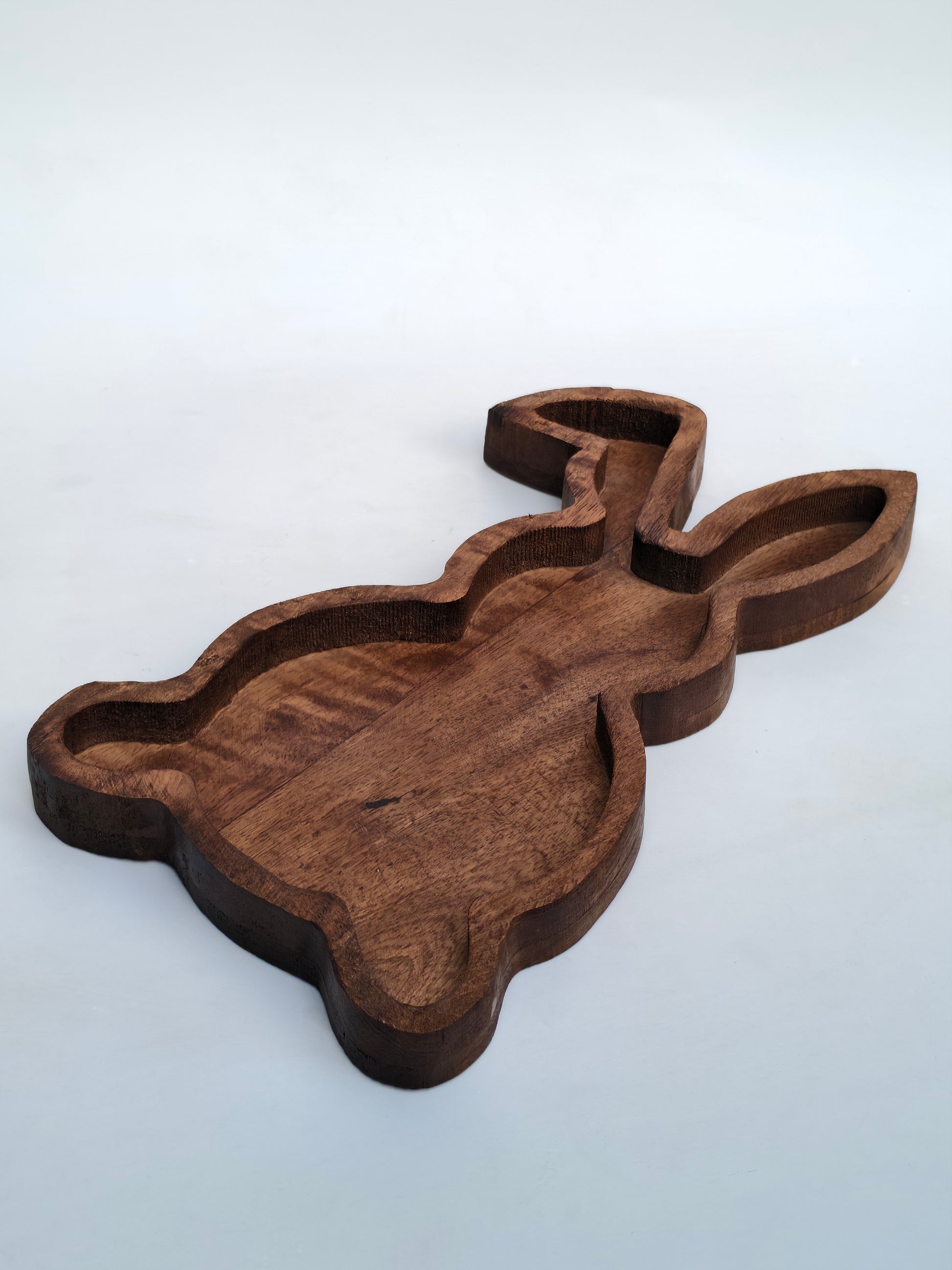 Handcrafted Wooden Rabbit Serving Tray / Platter