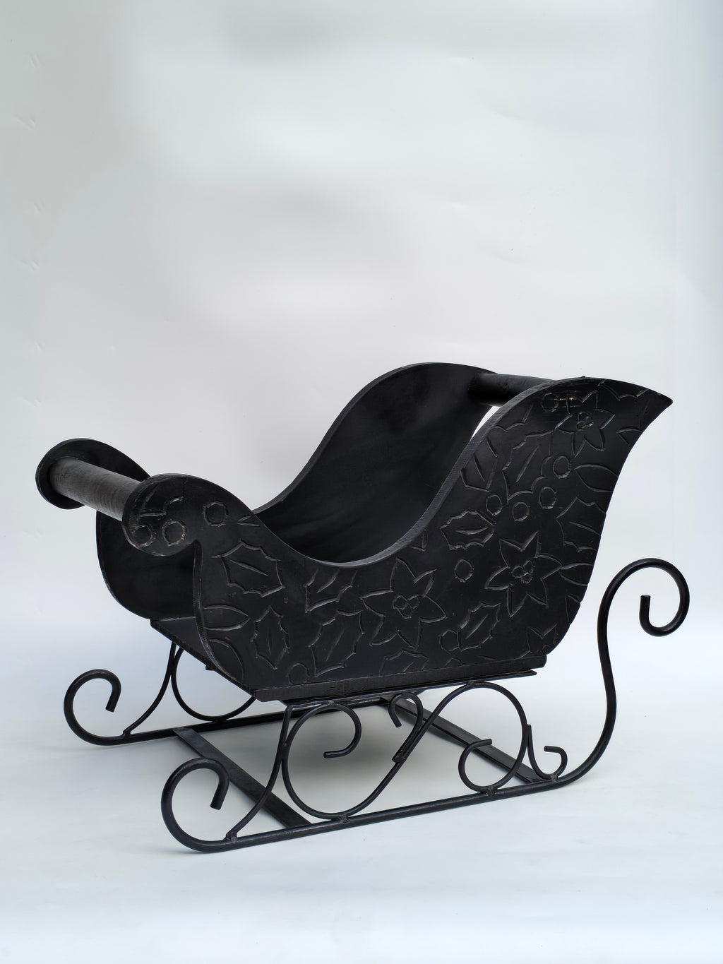 Embossed Metal Christmas Sleigh Decor