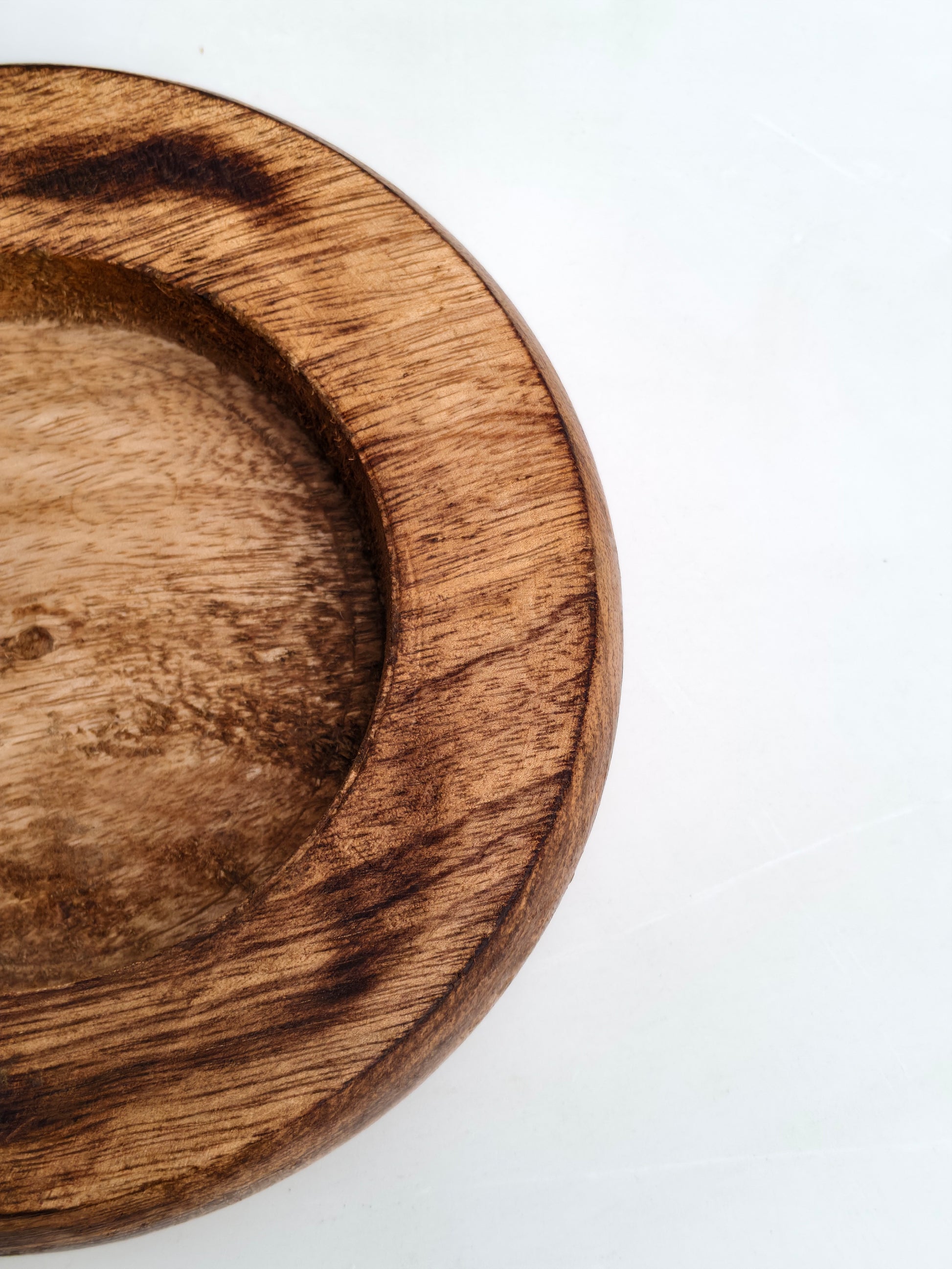 Handcrafted Round Wooden Ash Tray
