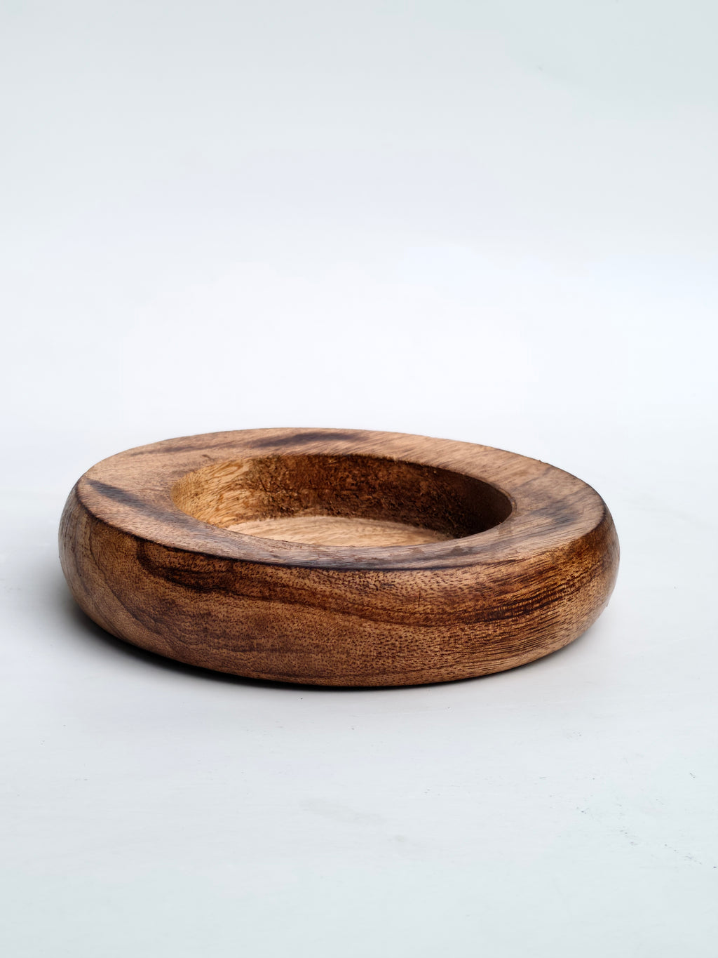Handcrafted Round Wooden Ash Tray