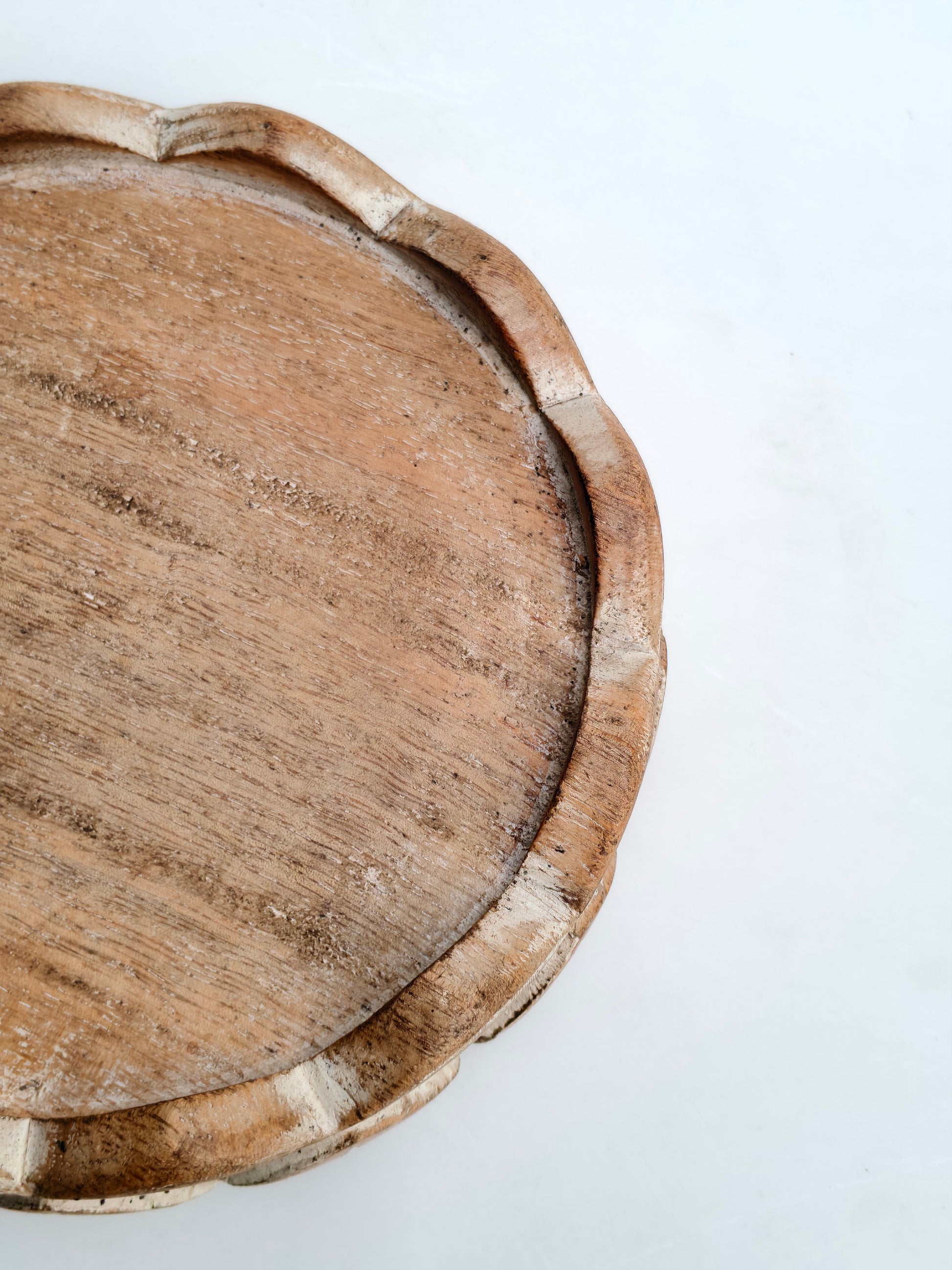 Hand-Carved Wooden Serving Tray / Platter