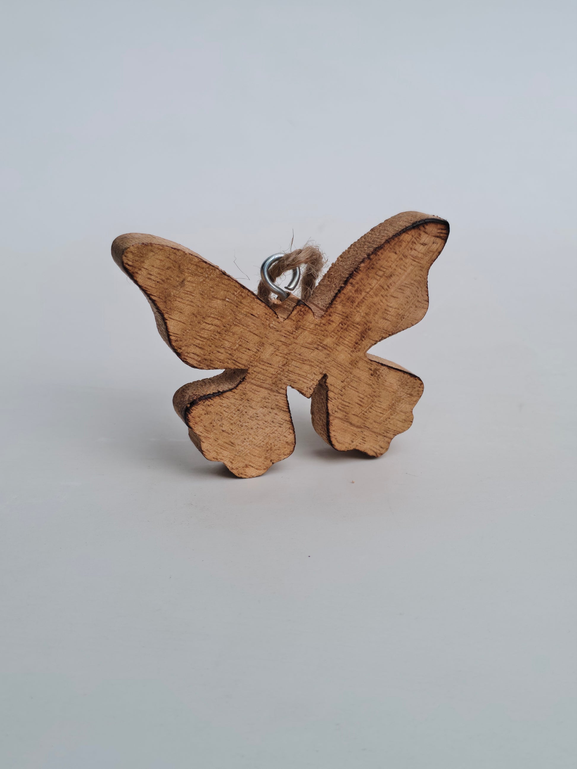 Hand-Carved Wooden Butterfly Hanging Decor