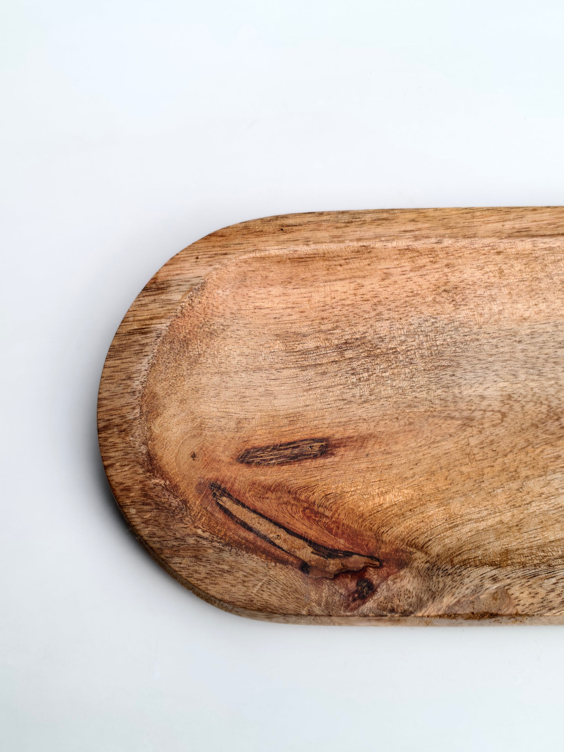 Handcrafted Wooden Oval Platter Tray