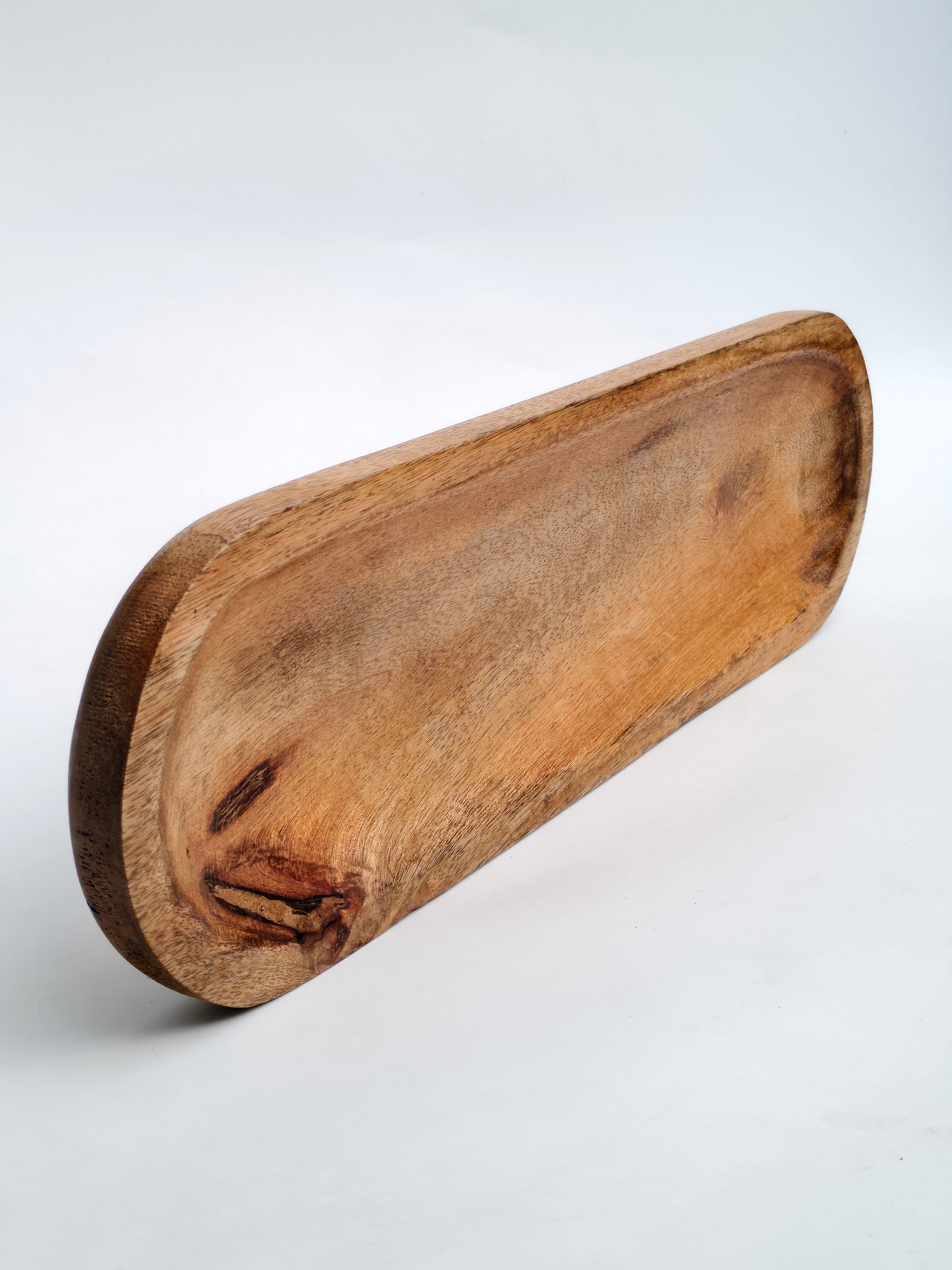 Handcrafted Wooden Oval Platter Tray