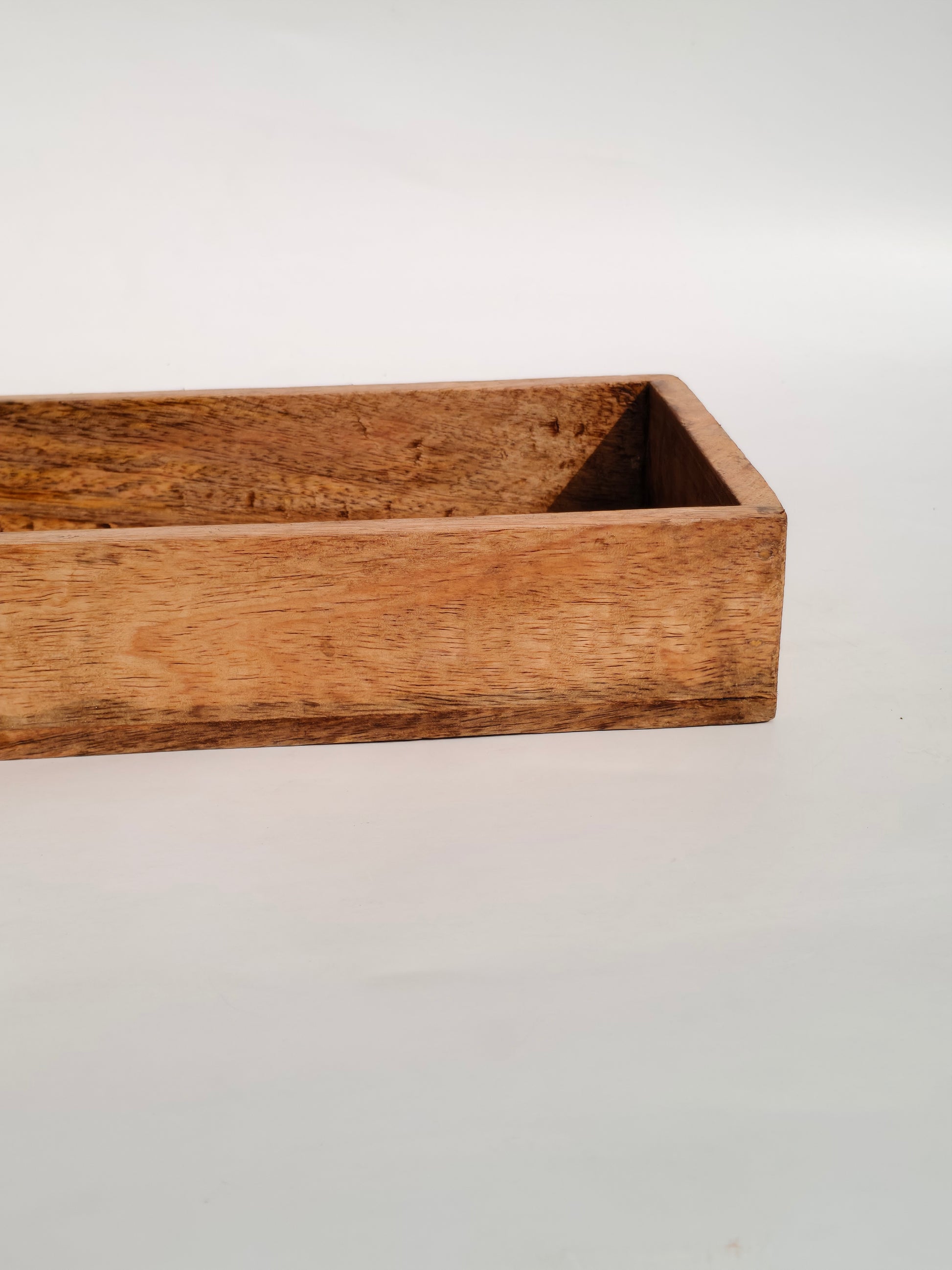 Handcrafted Minimalist Wooden Rectangular Tray