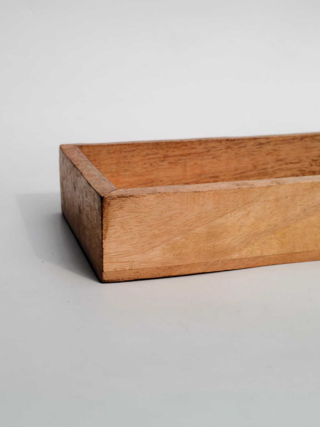 Handcrafted Wooden Rectangular Tray with Arabic Calligraphy