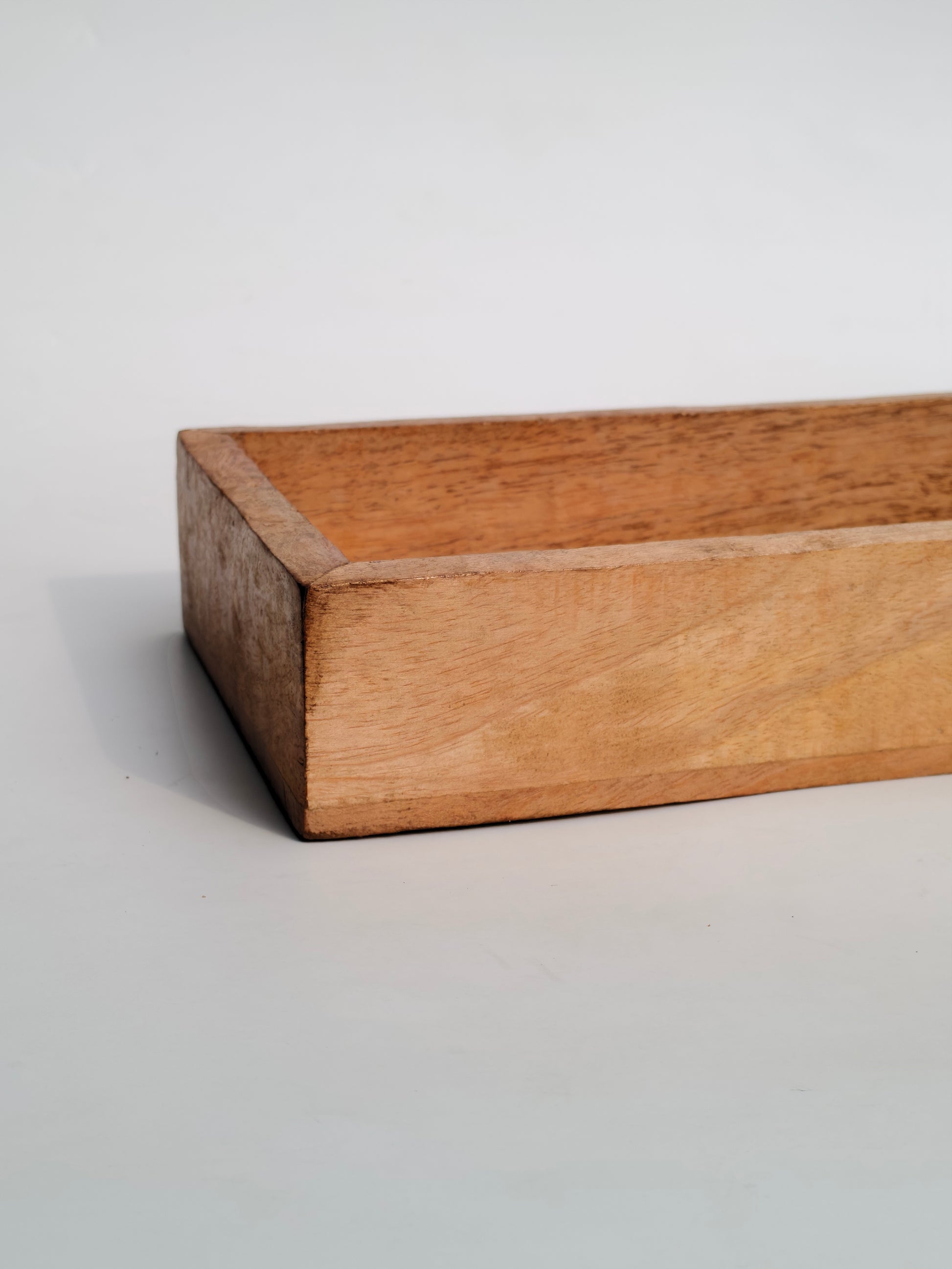 Handcrafted Wooden Rectangular Tray with Arabic Calligraphy