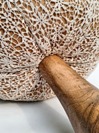 Wooden & Lace Mushroom Decor