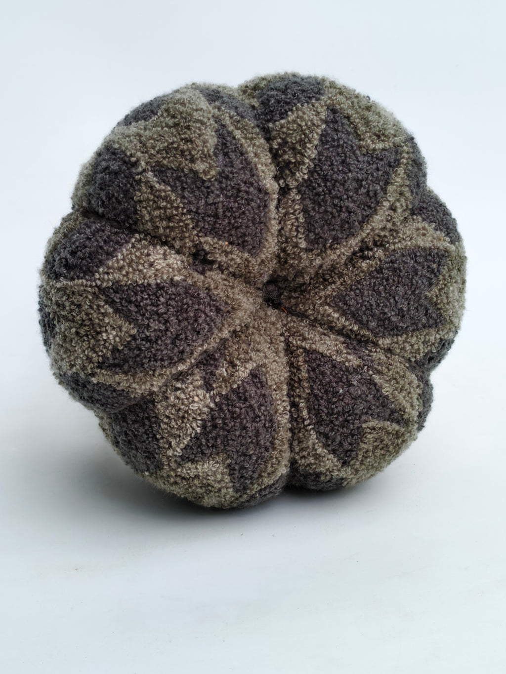 Geometric Bouclé Pumpkin – Ash & Taupe Tones