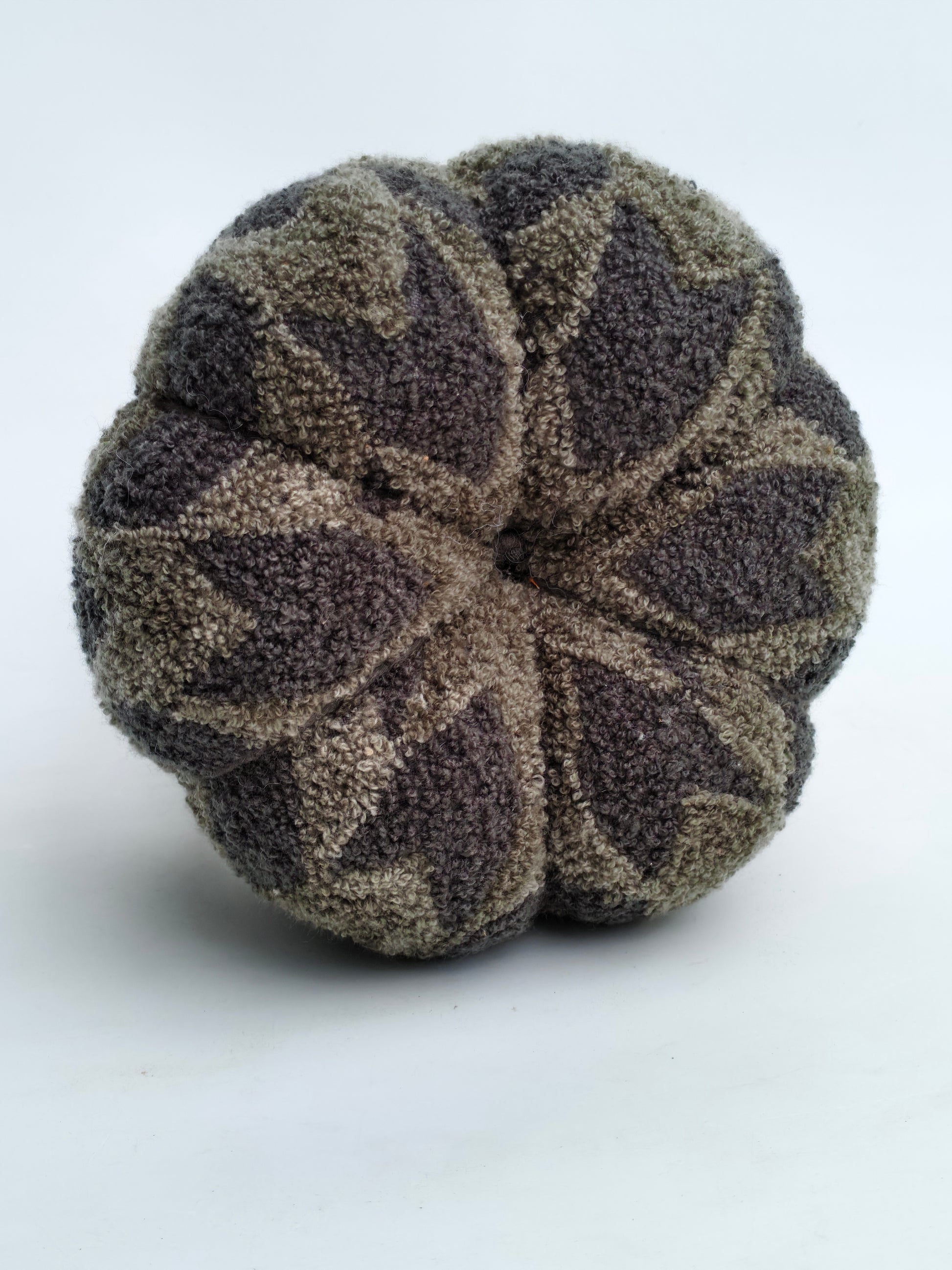 Geometric Bouclé Pumpkin – Ash & Taupe Tones