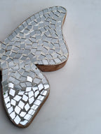 Elegant Wooden Butterfly with Mirror Mosaic Art