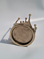 Bronze Drip Stand with Amber Speckled Glass