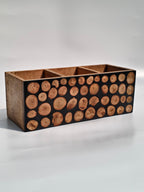 Handcrafted Wood Slice Organizer
