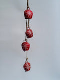Red Metal Bell Wind Chime