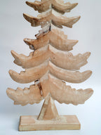 Large Rustic White Wash Wooden Christmas Tree