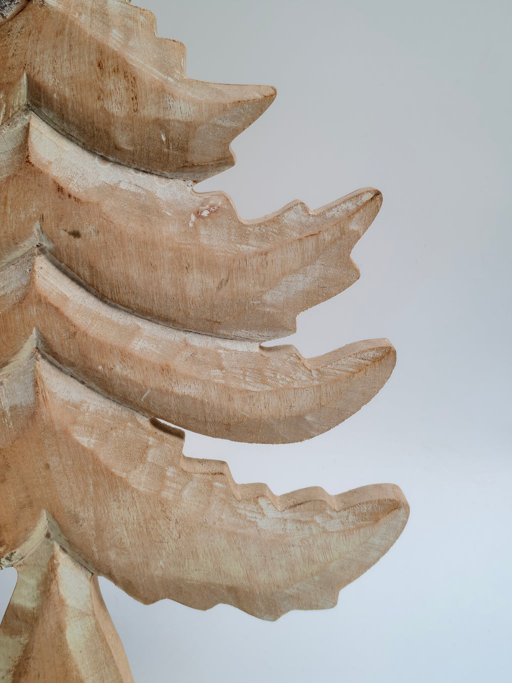 Large Rustic White Wash Wooden Christmas Tree