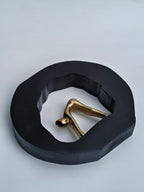 Golden Yoga Forward Bend Figurine – Wall/Table Décor