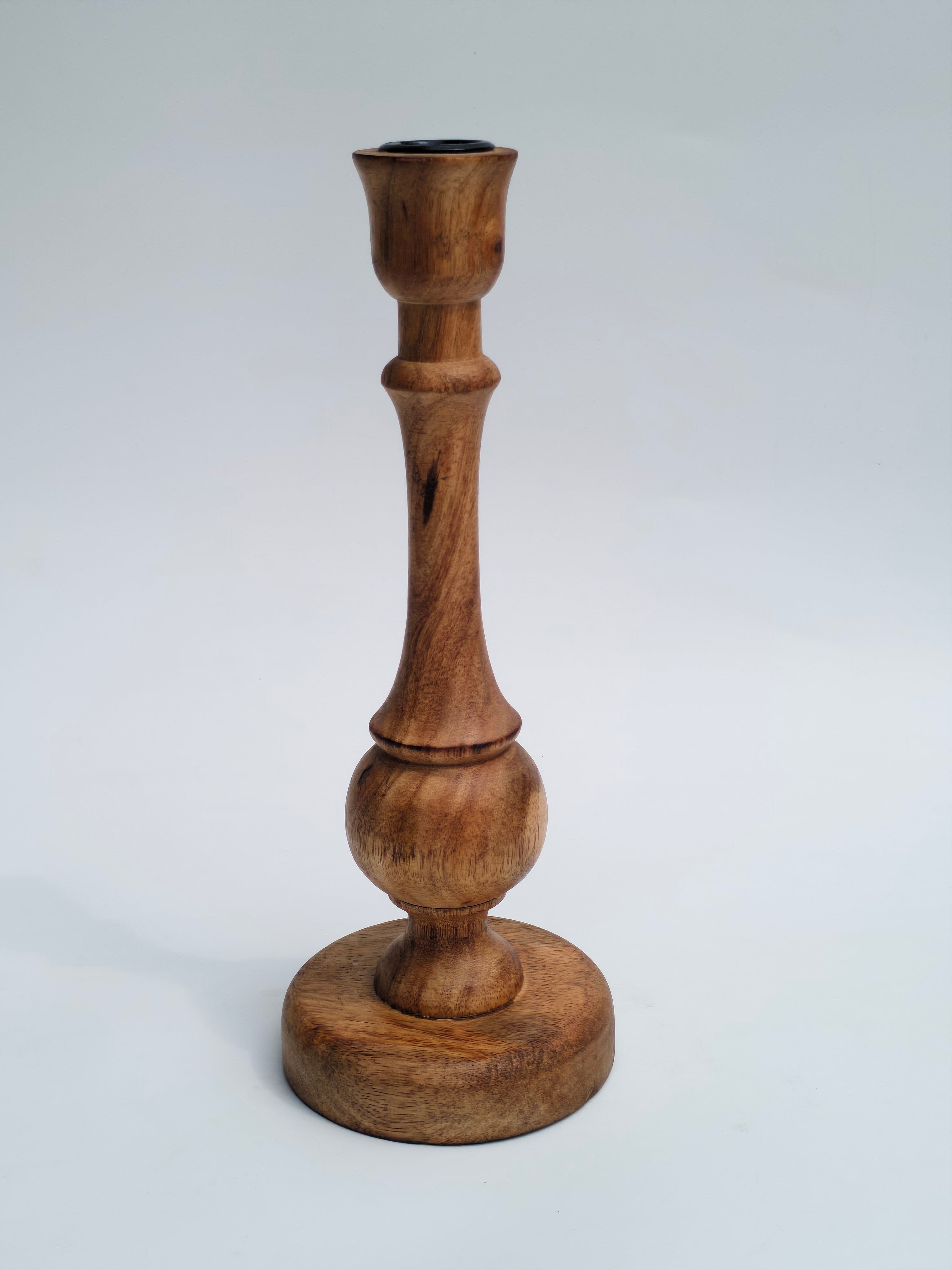 Classic Wooden Taper Candle Holder