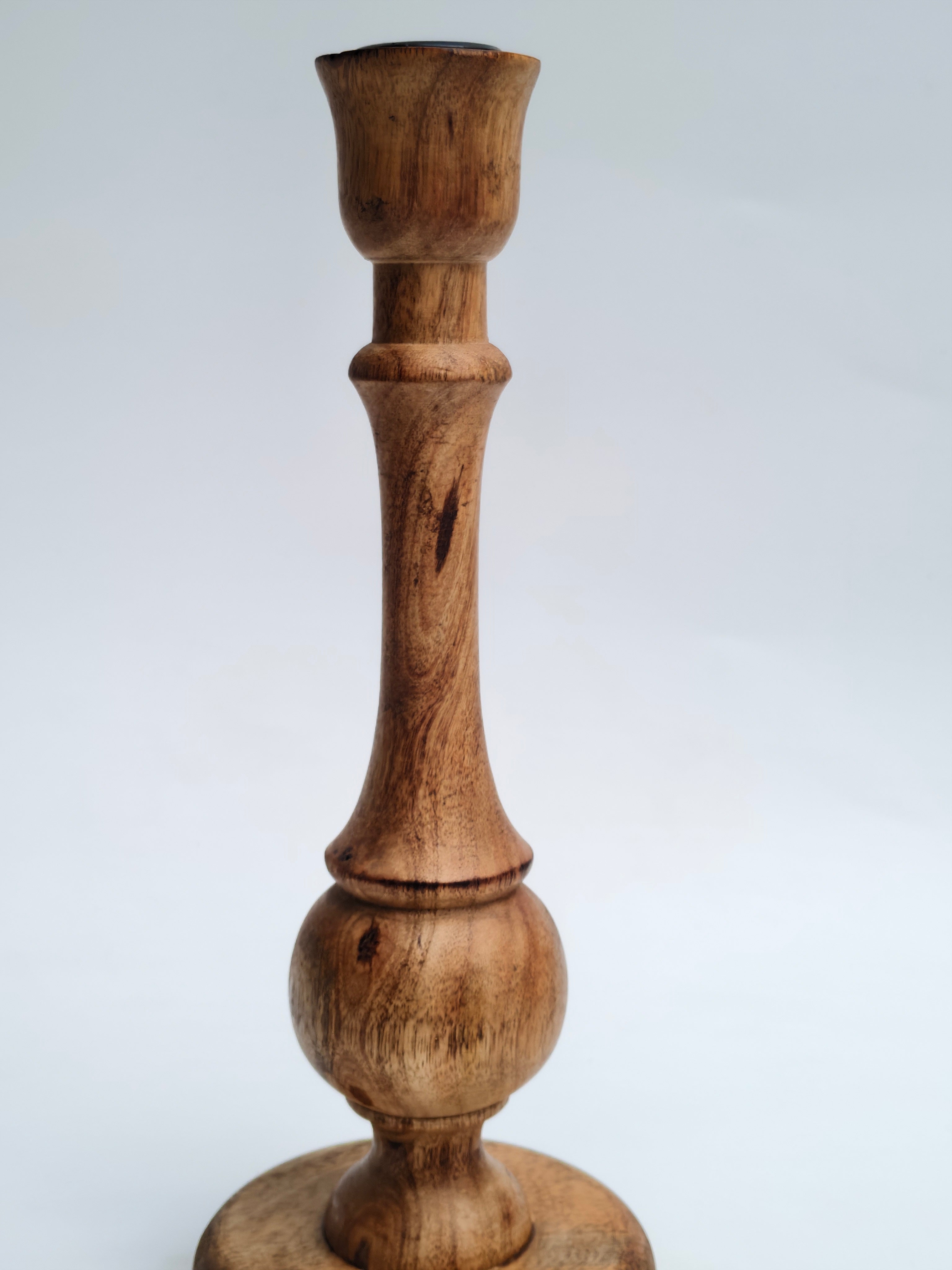 Classic Wooden Taper Candle Holder